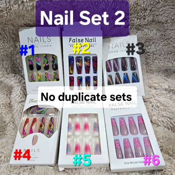 LONG Length Press On Nails- 3 for $10! Mix & Match - Picture 3 of 5